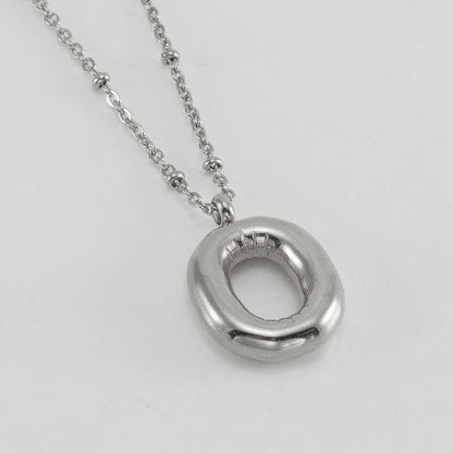 Women's Fashion Bubble Letter Pendant Letter Necklace e111a8ce c1c9 4200 aa6a fc6bd3c40686