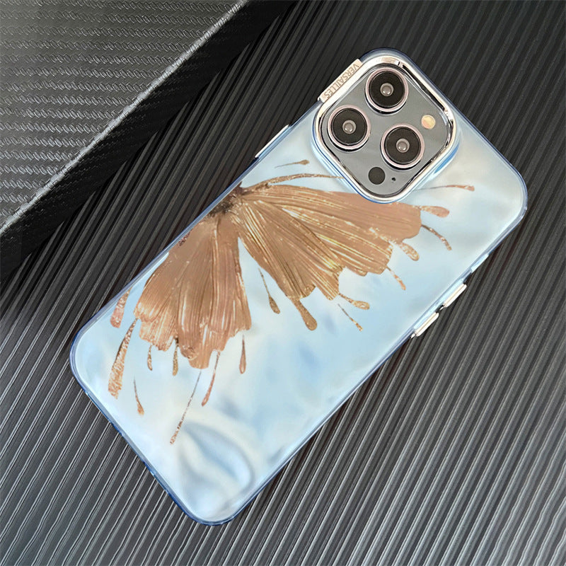Electroplated Butterfly Pattern Phone Case Protective Cover e14a0177 e4fd 4334 91c5 c9a5ce9ca854