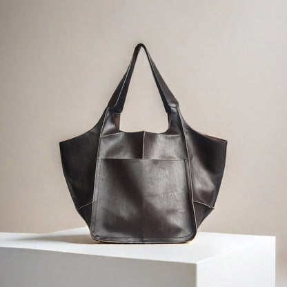 Women's Fashionable Simple Soft Leather Large Capacity Handbag