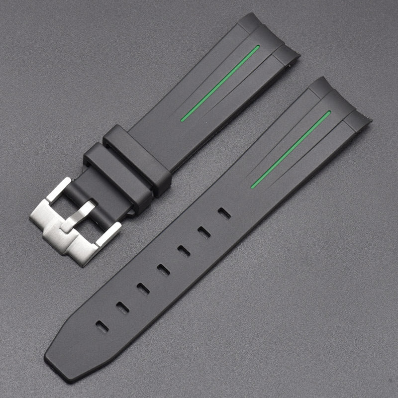 Mercury Arc Rubber Watch Strap Men's And Women's Waterproof 20mm e154974e bc00 484b 8d44 18d59cd261b0