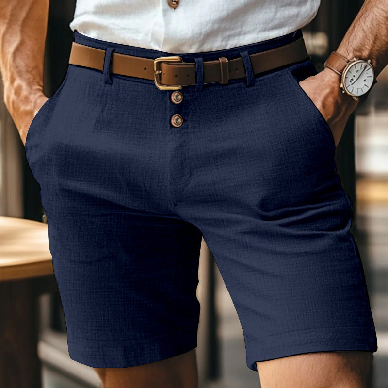 Men's Linen Summer Solid Color Buttons Casual Daily e159c656 e2fe 4bd8 8064 98a57917f1c2