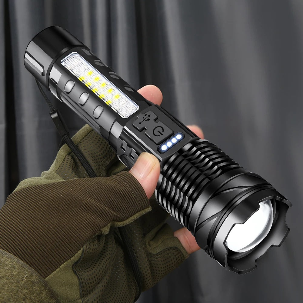 White Laser Waterproof Strong Light Flashlight e15a9c20 a96d 4b7b a87f ffb2f9c28d08