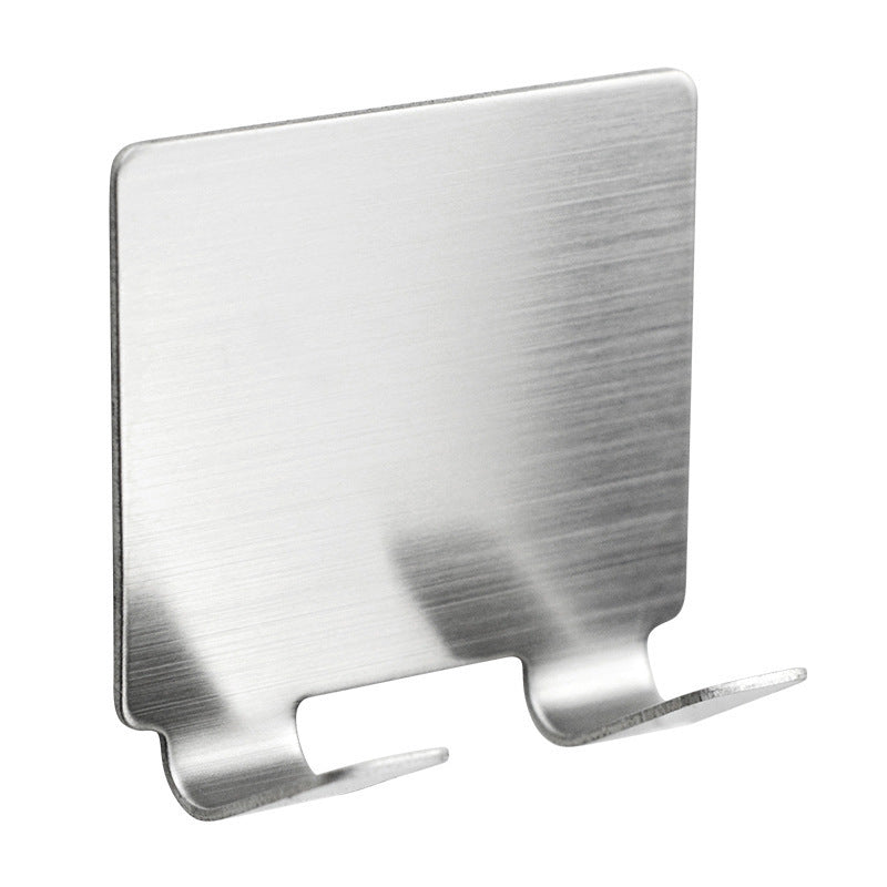 304 Nail-free Stainless Steel Hook Kitchen Living Room Storage Hook Multi-functional Single Hook Behind The Door Stainless Steel Small Hook - HD Wireless Product #4