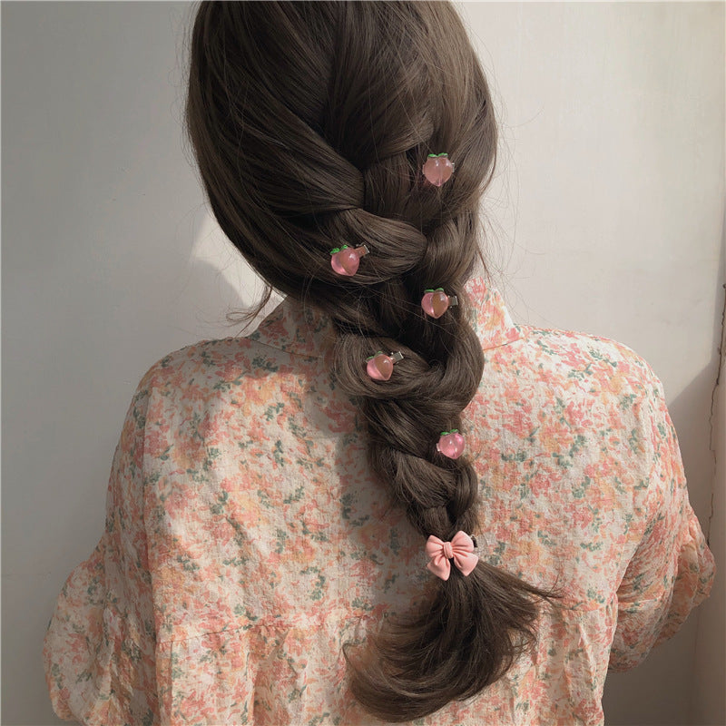 Soft Girl Cute Series Peach Hair Clip Hairpin e15d34bf d7b6 482c 826c 78a8058dfc5a