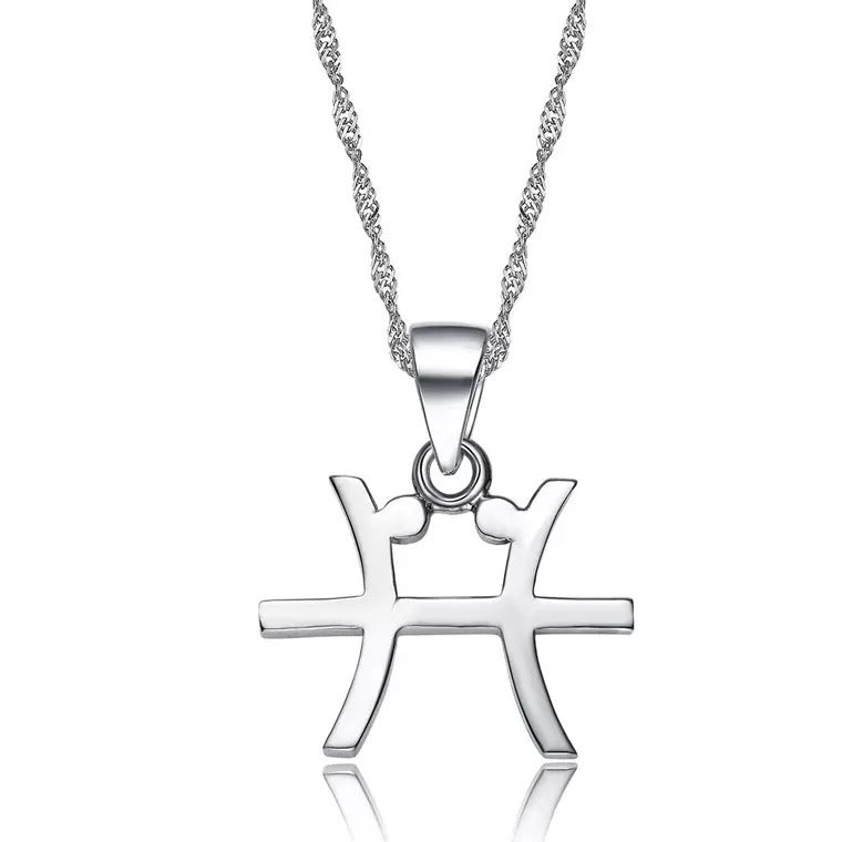 S925 Sterling Silver Twelve Constellation Pendant Fashion Simple e16129af d9f2 4394 a398 cbfbcde905eb