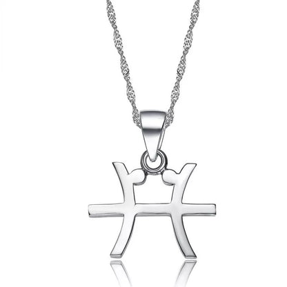 S925 Sterling Silver Twelve Constellation Pendant Fashion Simple e16129af d9f2 4394 a398 cbfbcde905eb