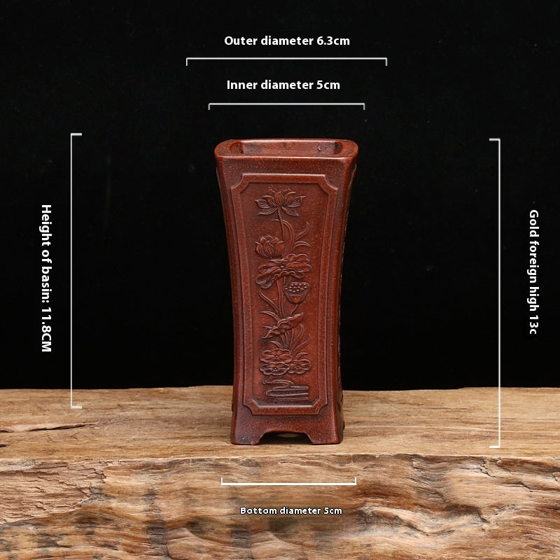 Purple Sand Flowerpot Classical Square Stick Bottle Desktop e176fcbb be22 4553 80c2 1bd323db2b20