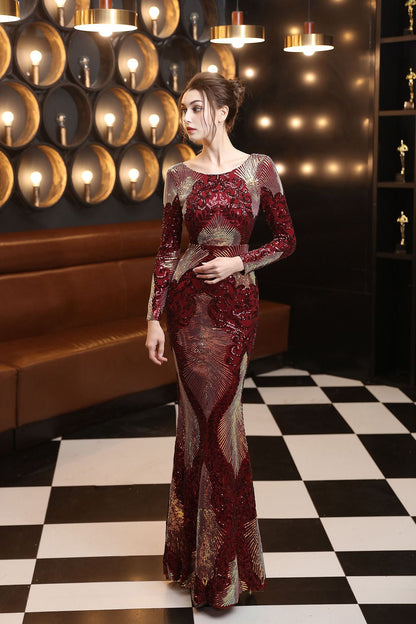 Fashion Stitching Mopping Long Sequin Dress e17fc44d a6be 4941 be1a 16669465a598 31792f17 40de 4405 8c8d 76a368f595da