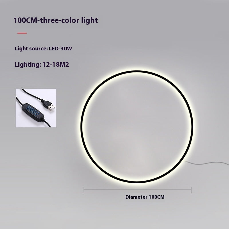 Minimalist Round Bedroom Bedside Lamp Wireless Living Room Sofa Background Wall Hotel Decorative Wall Lamp e1821c5e 45e9 4678