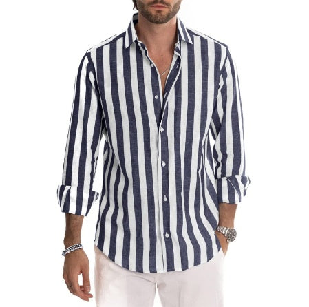 Striped Long-sleeved Casual Men's Shirt e1b98830 db51 4532 aa86 bd8868c5dba6