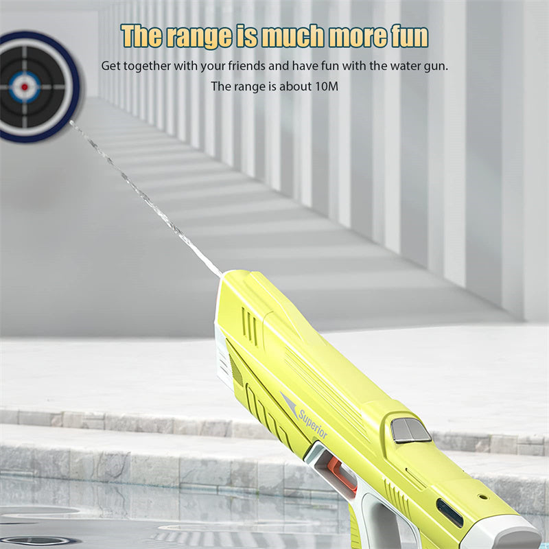 Summer Full Automatic Electric Water Gun Toy Induction Water Absorbing High-Tech Burst Water Gun Beach Outdoor Water Fight To