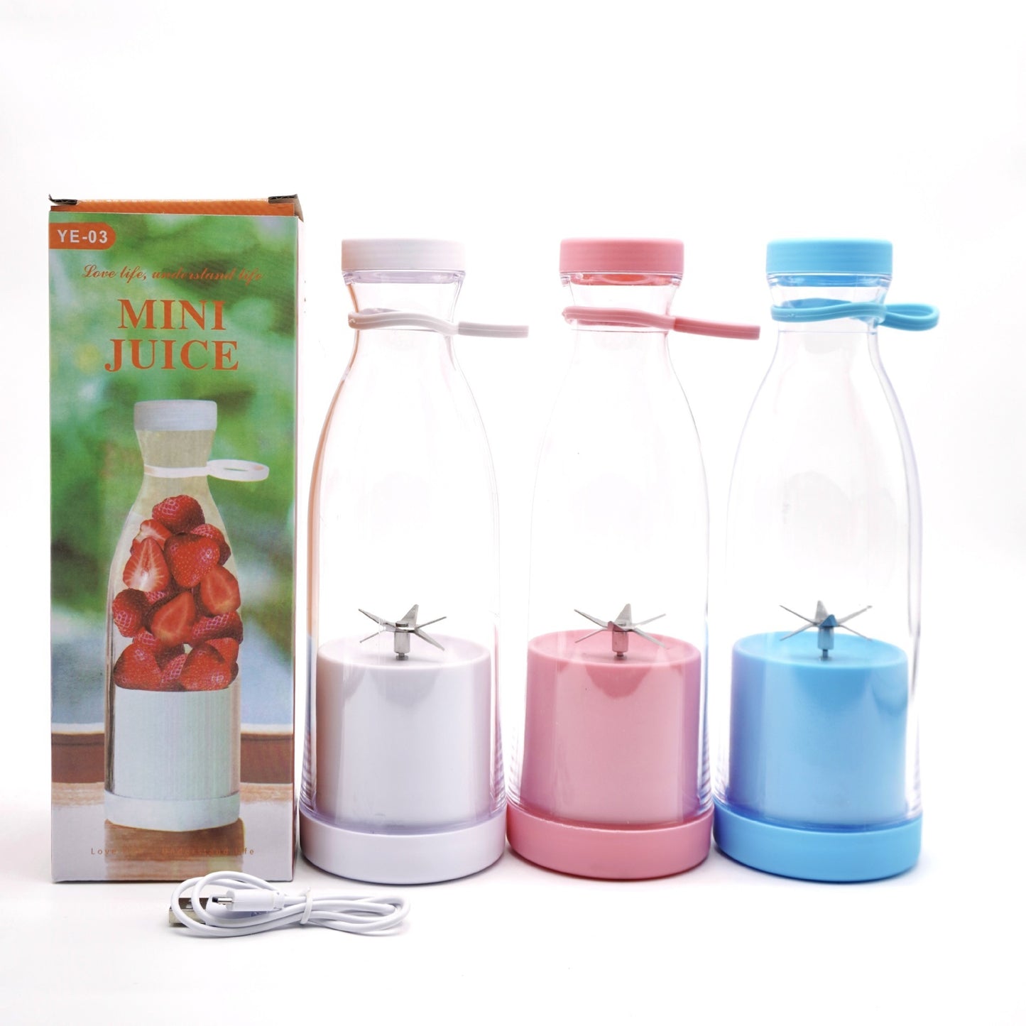 Electric USB Wine Bottle Juicer Cup 6-leaf Cutter Head Household e1d55fd7 7c83 4b87 aa63 a9b8e02a6ce9