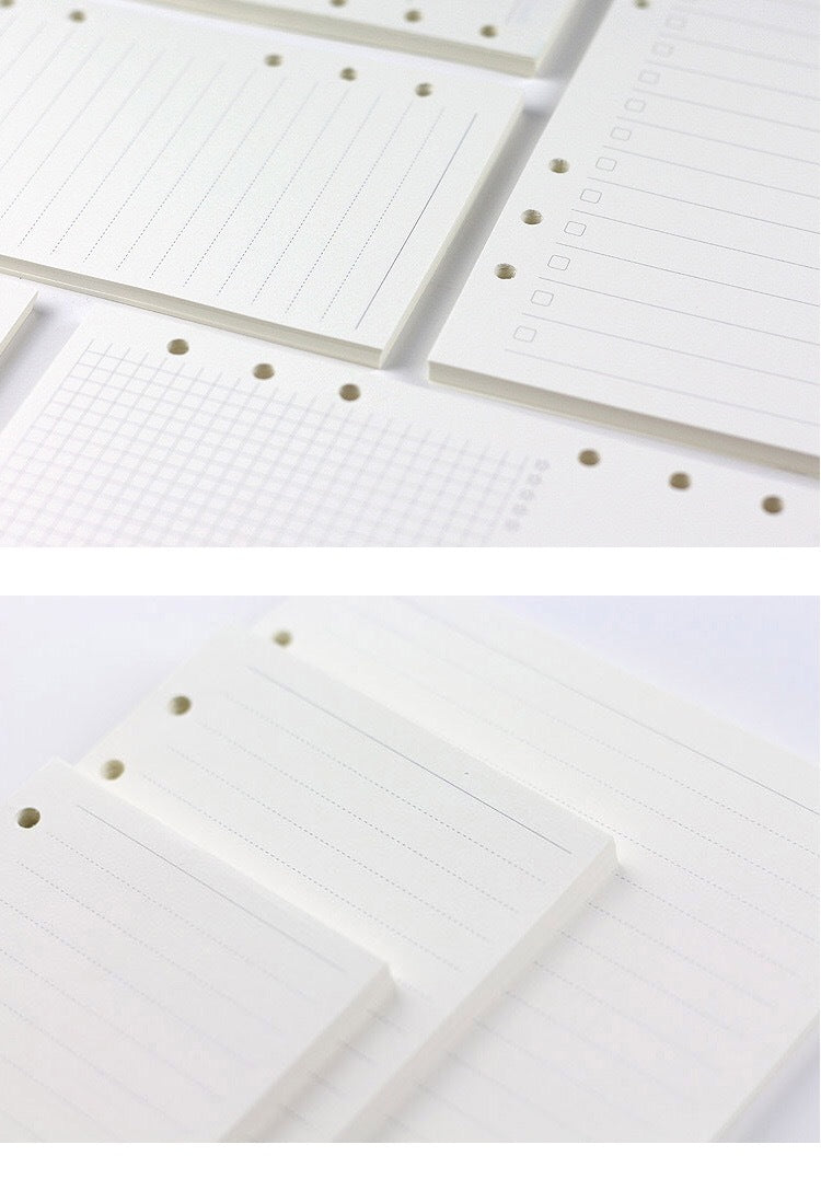 6-hole Notebook Loose-leaf Refill Blank Dot Matrix Horizontal Line - 图片 3