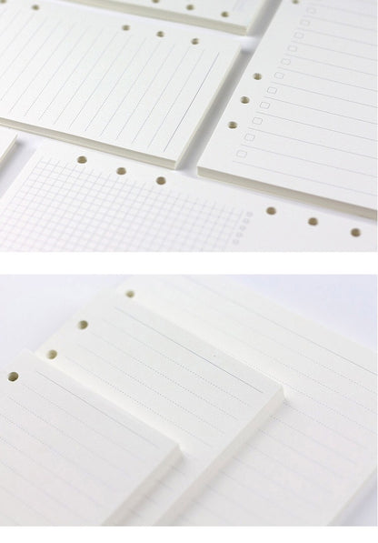 6-hole Notebook Loose-leaf Refill Blank Dot Matrix Horizontal Line - 图片 3