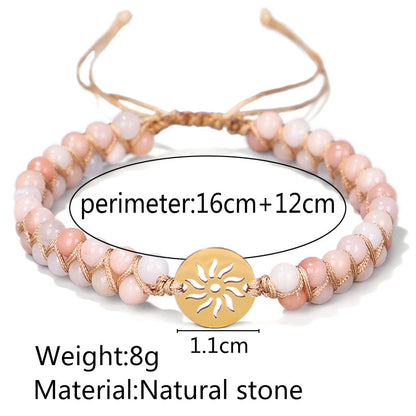 Double Layer Hand-woven Natural Stone Hollow Yoga Meditation Bracelet e1e4ca10 3877 463a b419 9c07999c6c7d