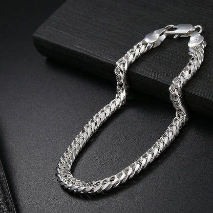 Women's Fashion 18K Silver Plated 6MM Full Side Bracelet e1f5b81d f87d 4e0d 9298 58ed275b4fdc