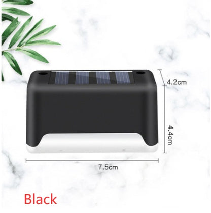 New Upgrade Waterproof LED Solar Fence Lamp Solar Deck Lights Solar Step Light Outdoor For Patio Stairs Garden Pathway Step Y
