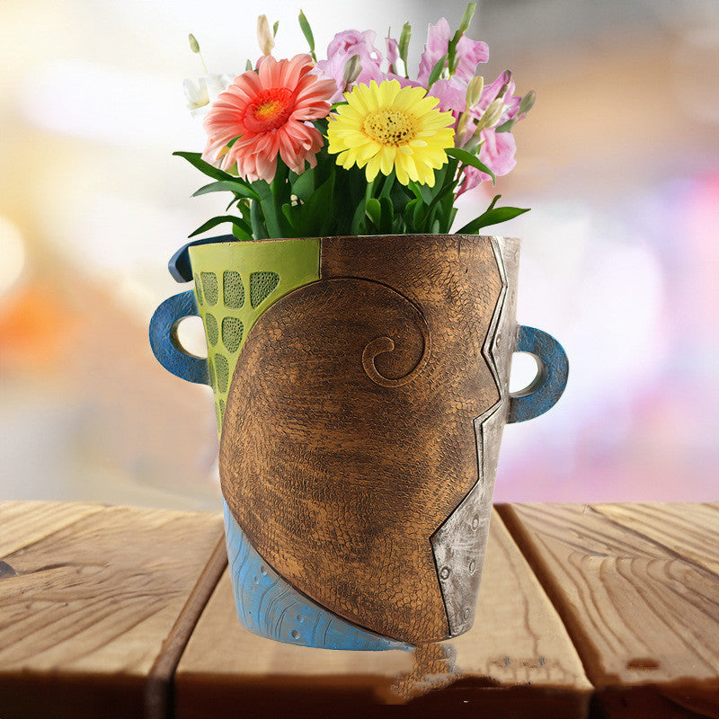 Outdoor Courtyard Crafts Funny Flowerpot Decoration e22a9a42 f35f 46d8 9276 da612d9af61f