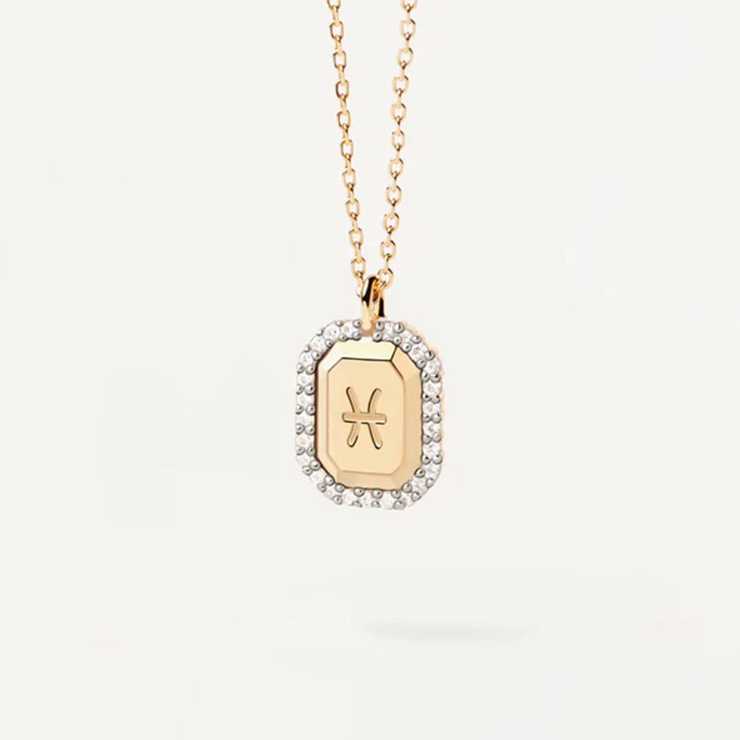 S925 Sterling Silver Twelve Constellation White Zircon Ladies' Pendant Necklace e22f825f 50a8 4d9e b228 c343515c617b