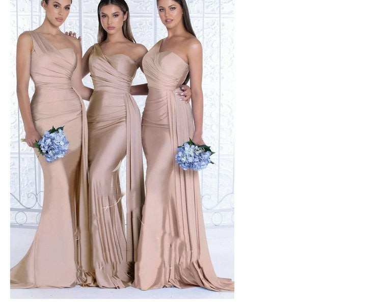 Plus Size Fat MM Mermaid One Shoulder Elegant Wedding Dress e24994eb 026b 41e7 9dfd 371f382fa455