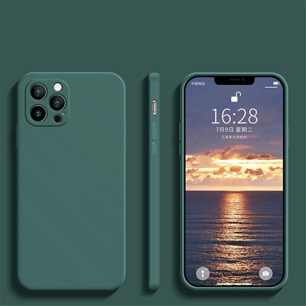 Liquid Silicone Fine Hole Straight Edge Mobile Phone Case e24f1d31 3396 4c75 a5e6 cf96f80985ad