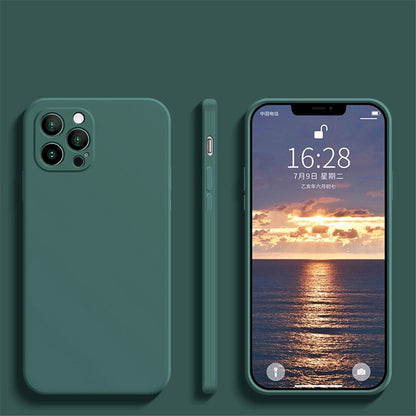 Liquid Silicone Fine Hole Straight Edge Mobile Phone Case e24f1d31 3396 4c75 a5e6 cf96f80985ad
