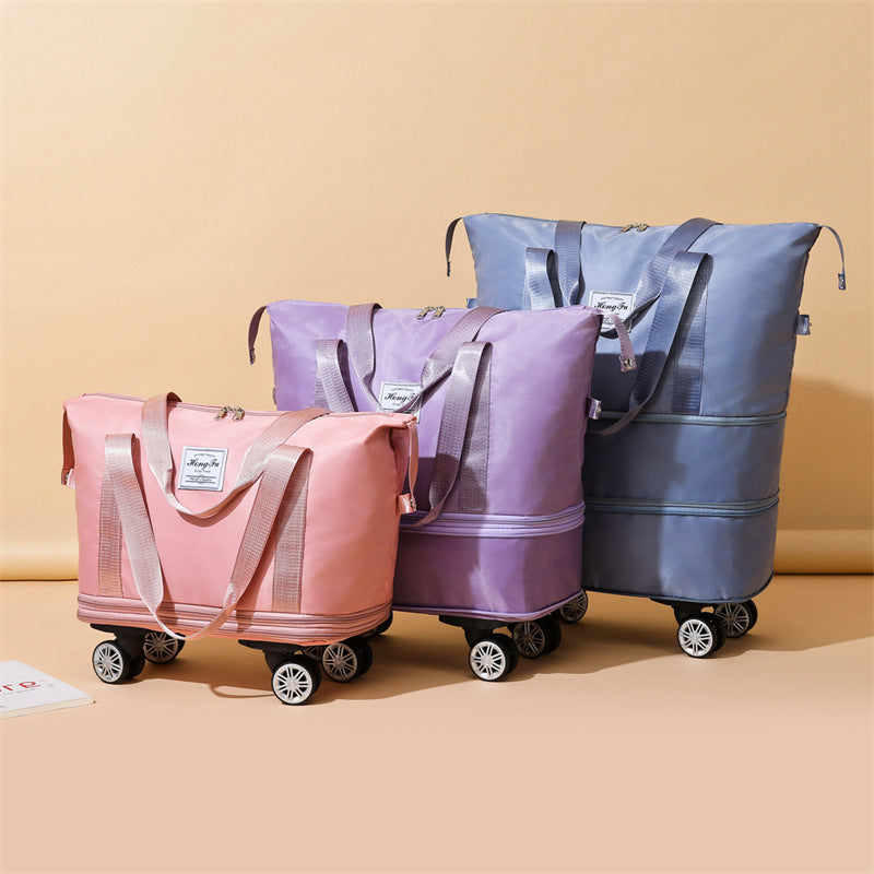 New Universal Wheel Travel Bag With Double-layer Dry And Wet Separation Fitness Yoga Shoulser Bags Sports Fitness Large Capac