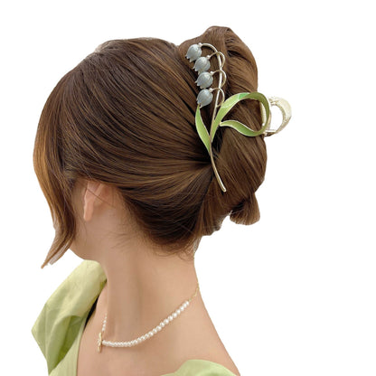 Lily Of The Orchid Simple Versatile Large Women's Zinc Alloy Hair Clip e26b7908 e179 4d8e 882f 0927c4b56ead