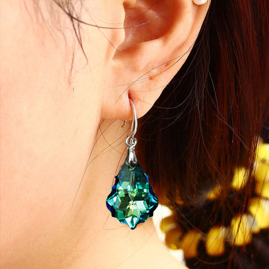 Ladies S925 Silver Needle Crystal Earrings Color e26d9e14 1690 4746 b9ae 2ce989562abf