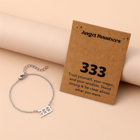 Creative Stainless Steel Angel Digital Bracelet For Women e27a6fa5 5262 4cc1 b72d 34ec864e1448