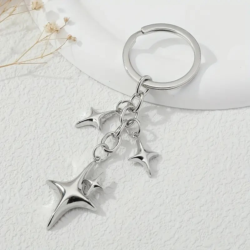 Alloy Star Hollow Keychain Ornaments Couple Men's And Women's Bags Pendant e27ca5ad 5fd7 4031 ae93 92d89e79685d