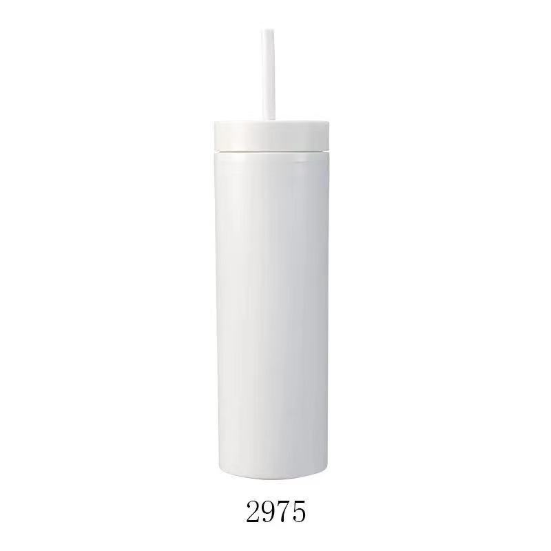 Double Layer AS Plastic Straight Body Multicolor Frosted Straw Cup e295ca52 8659 44f9 811c 82db04b808bb