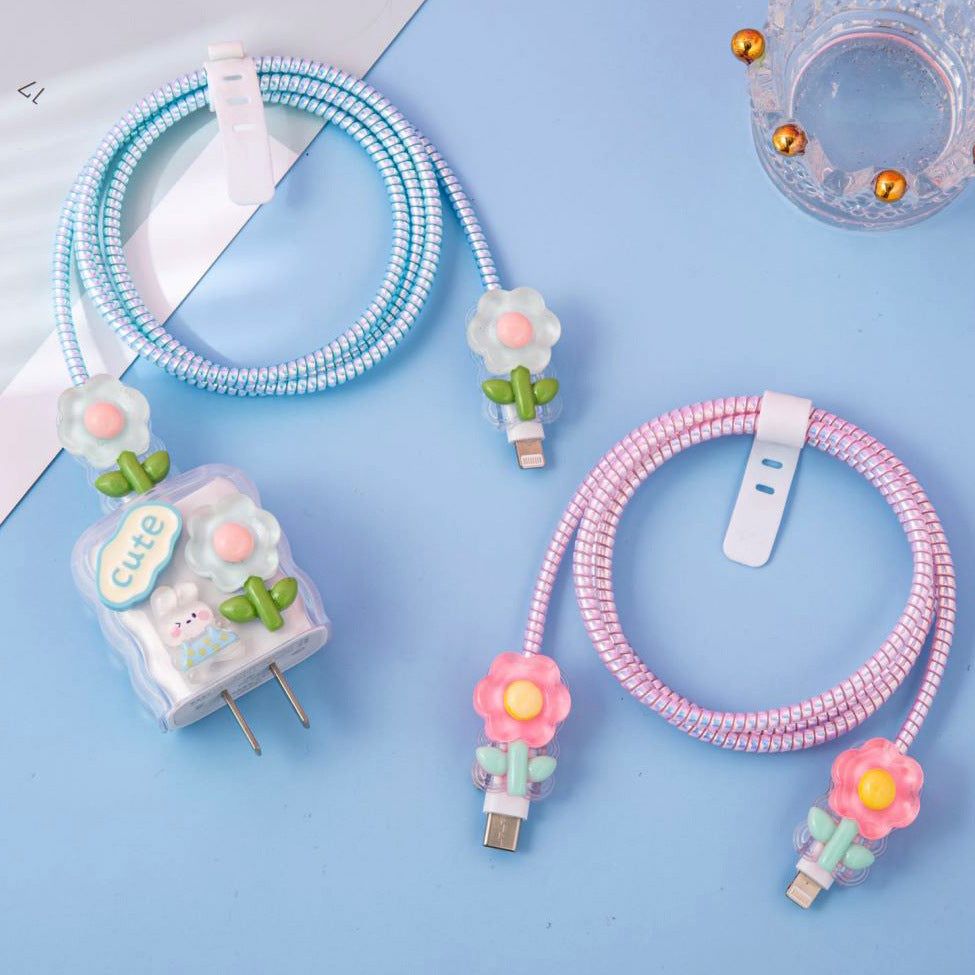 Cute Mobile Phone Data Cable Charger Protective Cover e29bbbe1 610c 40c9 93b8 0266365e3caa