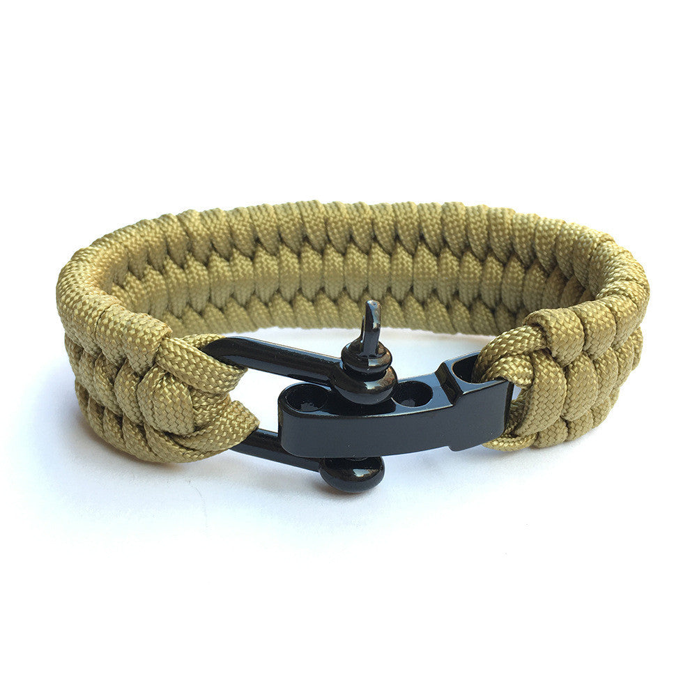 Outdoor Mountaineering Camping Emergency Seven-core Parachute Cord Woven Bracelet e29f2ff6 799f 4fe0 8f0a 5624e9114031