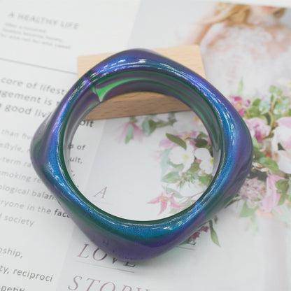 Marbling Acrylic Bracelet Shaped Irregular Square e2a2d28b 8563 4d08 915c 9f7c097dca2b