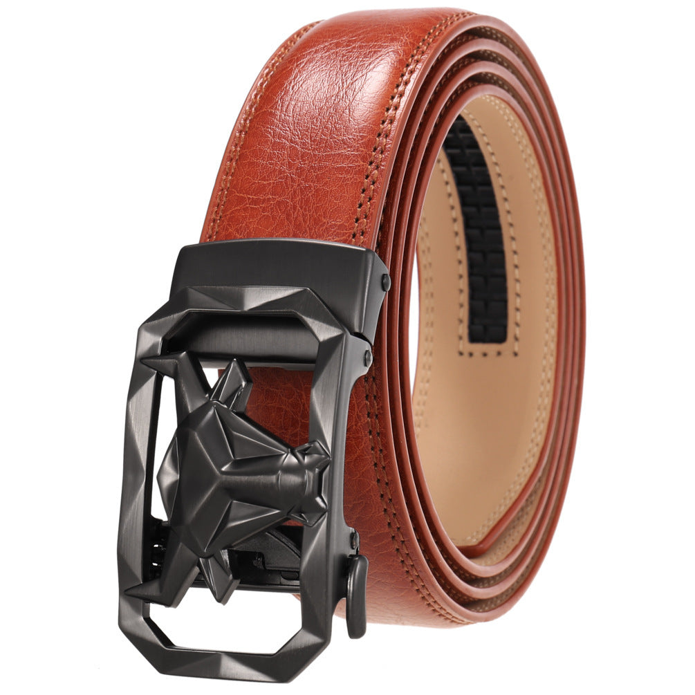 Fashion Men's Leather Belt Alloy Automatic Buckle e2a46217 163c 4783 8cb6 40ffdbb9581e
