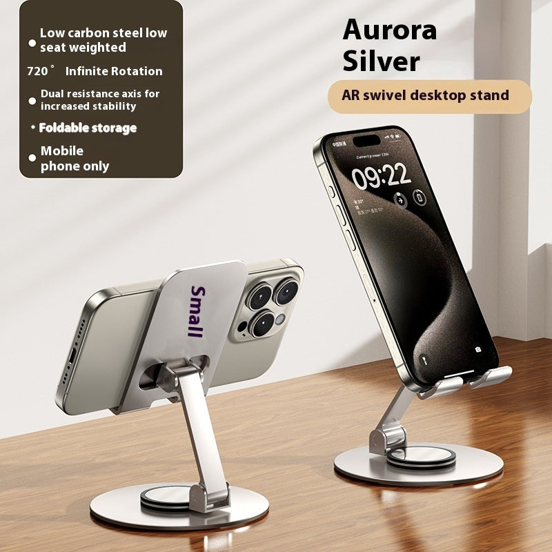 Aluminum Alloy Mobile Phone Holder Lazy Folding Rotation - 图片 6