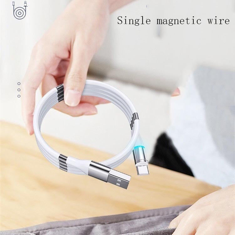 Compatible With A Pple , Fast Charging Silicone Storage Three-in-one Data Cable - 图片 8