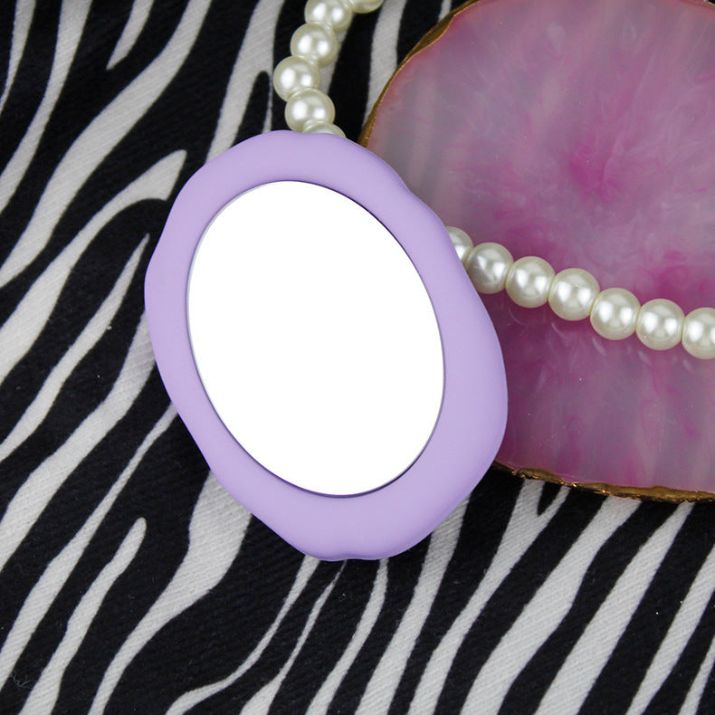 Liquid Silicone Portable Mirror Transparent Air Cushion Ring Buckle Mobile Phone Holder - 图片 9