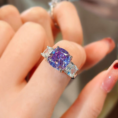 High Carbon Diamond Ice Flower Cut All-match Necklace e2ec840e 900f 4b37 9d19 4a913054b99f