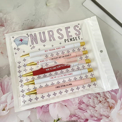 Nurse Theme Copywriting Ballpoint Pen Funny Nurse Retractable Ballpoint - 图片 11