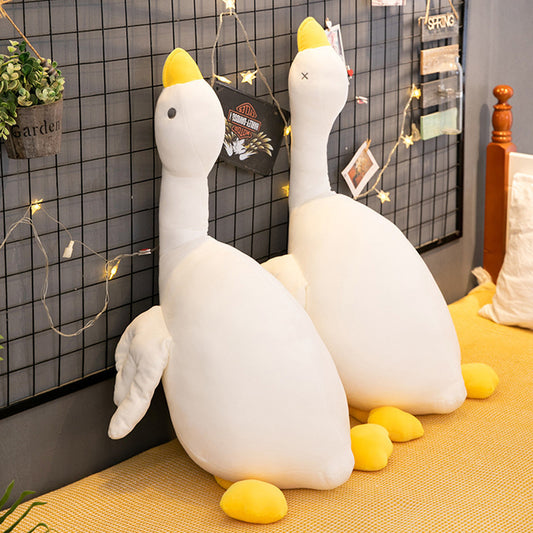 Cute Big White Goose Pillow Doll Plush Toy e31952ae 095c 4086 9307 65798d6218cf