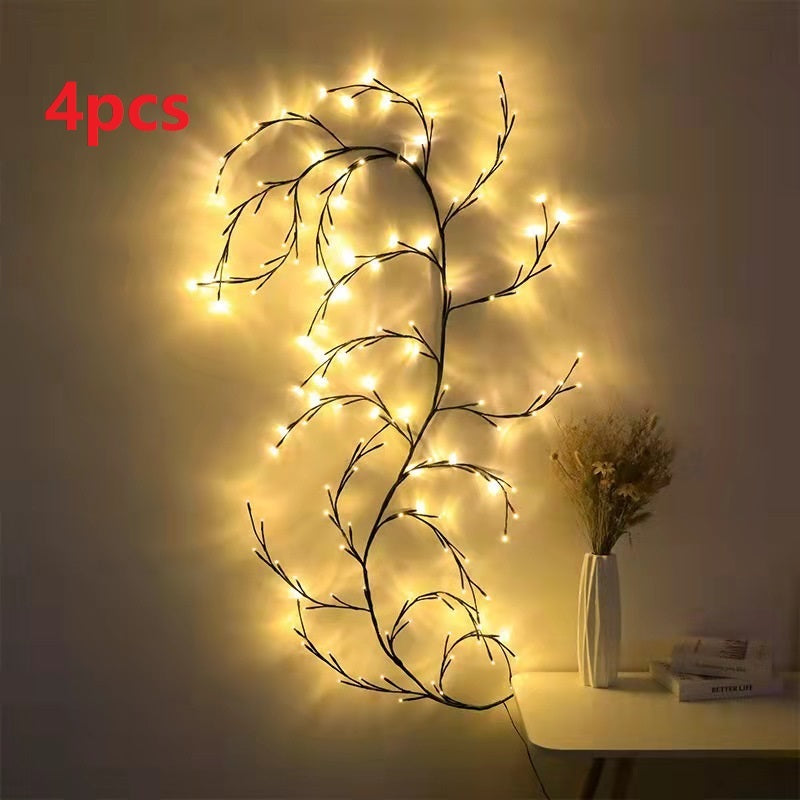 Vines With Lights Christmas Garland Light Flexible DIY Willow Vine Branch LED Light For Room Wall Wedding Party Decor e31f7fb