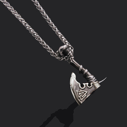 Jewelry Necklace Stainless Steel Axe Pendant Titanium Steel Orchid Chain Men e3220d5a d26b 4df4 b11f 0af6be290b5e