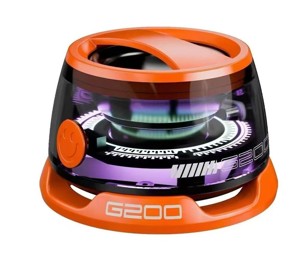 Portable Bluetooth Speaker G200 RGB Lighting Speaker BT5.3 Mini Sound Box 7 Hours Playback Magnetic Phone Holder e337b353 2d5