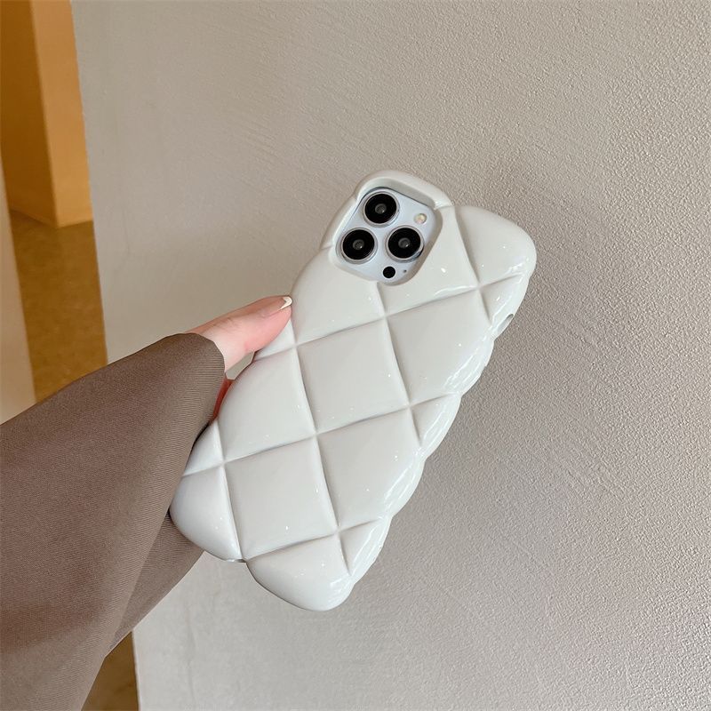 Autumn And Winter Three-dimensional Solid Color Plaid Phone Case e3399f32 c4d8 497f 96be 8d2b462906e8