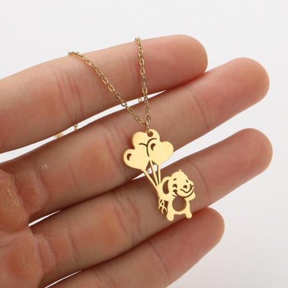 Ins Light Luxury Personality Cute Cartoon Animal Pendant Necklace e33bcae4 e8a1 4fbf a4c9 8c8a4b5ce07b