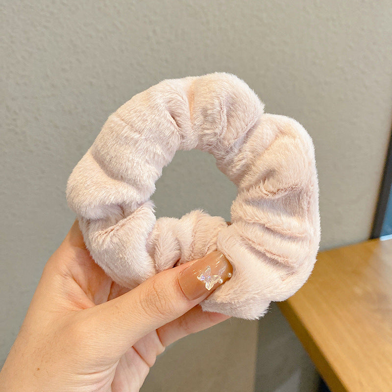 Winter Plush Pork Intestine Hair Ring e33d239c f1fe 47ac a07a c52cd68b1680