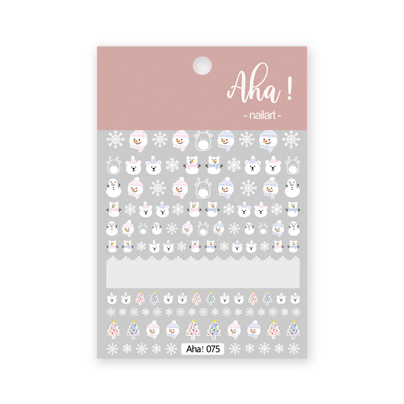 Nail Art Sticker Santa Claus Cartoon e35a60d8 8edd 434d 80f7 ddb5701342b1