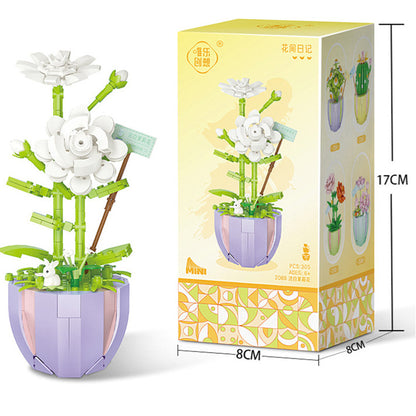 Building Block Puzzle Toy Eternal Flower Potted Mini Succulent Potted Plant e35d87c5 95a3 4205 b427 d46aee96c14e